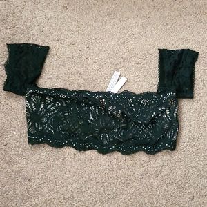 Unlined lace bandeau